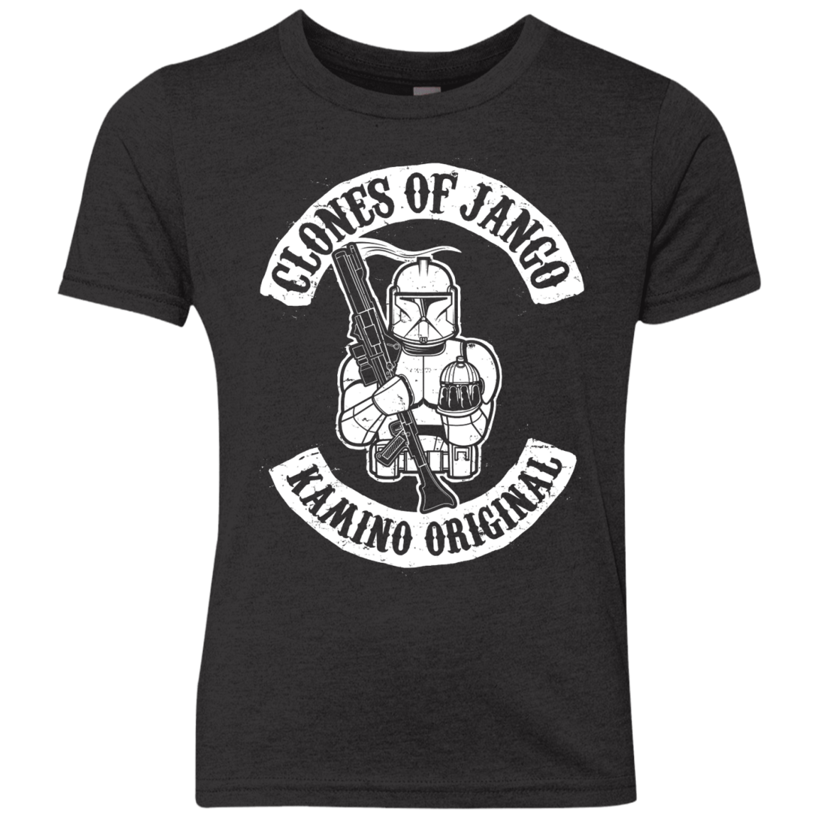 T-Shirts Vintage Black / YXS Clones of Jango Youth Triblend T-Shirt
