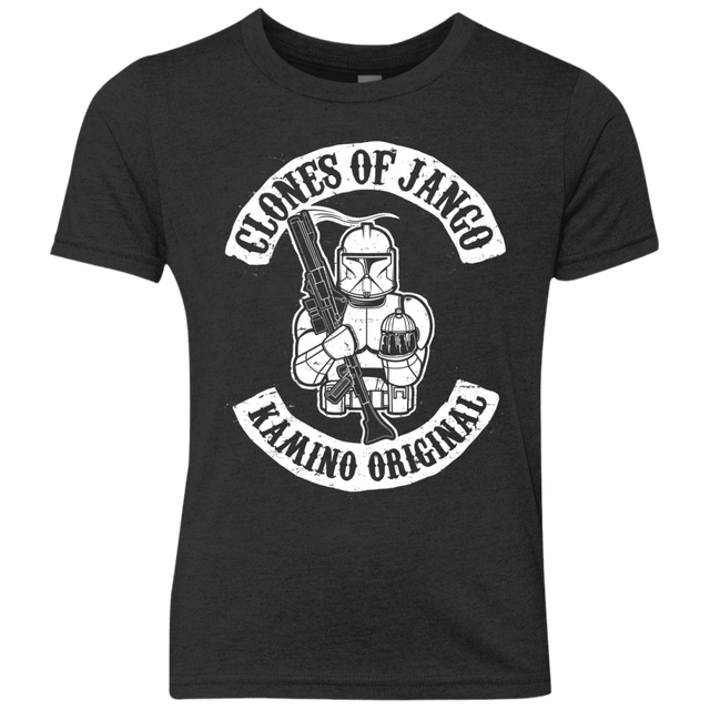 T-Shirts Vintage Black / YXS Clones of Jango Youth Triblend T-Shirt