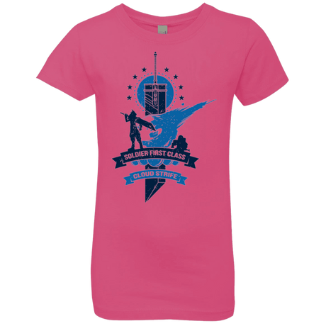 T-Shirts Hot Pink / YXS Cloud Strife White Girls Premium T-Shirt