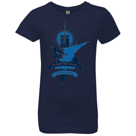 T-Shirts Midnight Navy / YXS Cloud Strife White Girls Premium T-Shirt