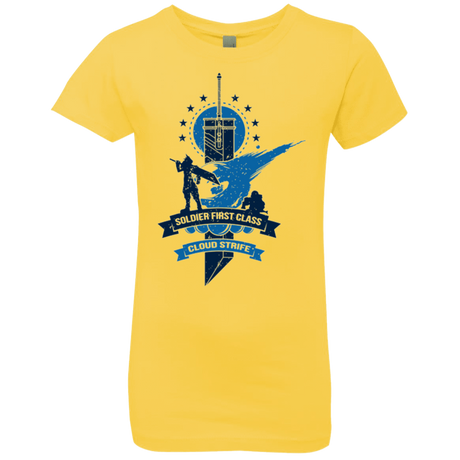 T-Shirts Vibrant Yellow / YXS Cloud Strife White Girls Premium T-Shirt