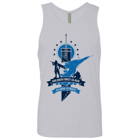 T-Shirts Heather Grey / Small Cloud Strife White Men's Premium Tank Top