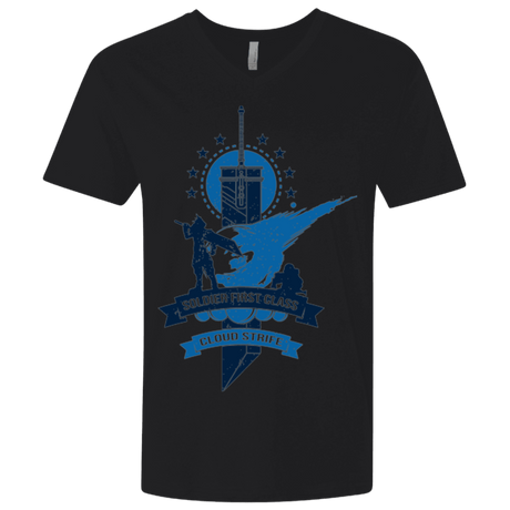 T-Shirts Black / X-Small Cloud Strife White Men's Premium V-Neck