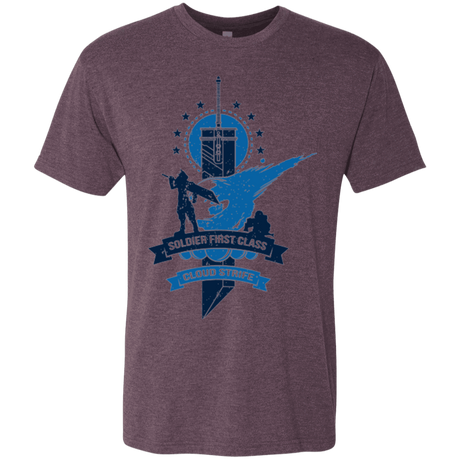 T-Shirts Vintage Purple / Small Cloud Strife White Men's Triblend T-Shirt