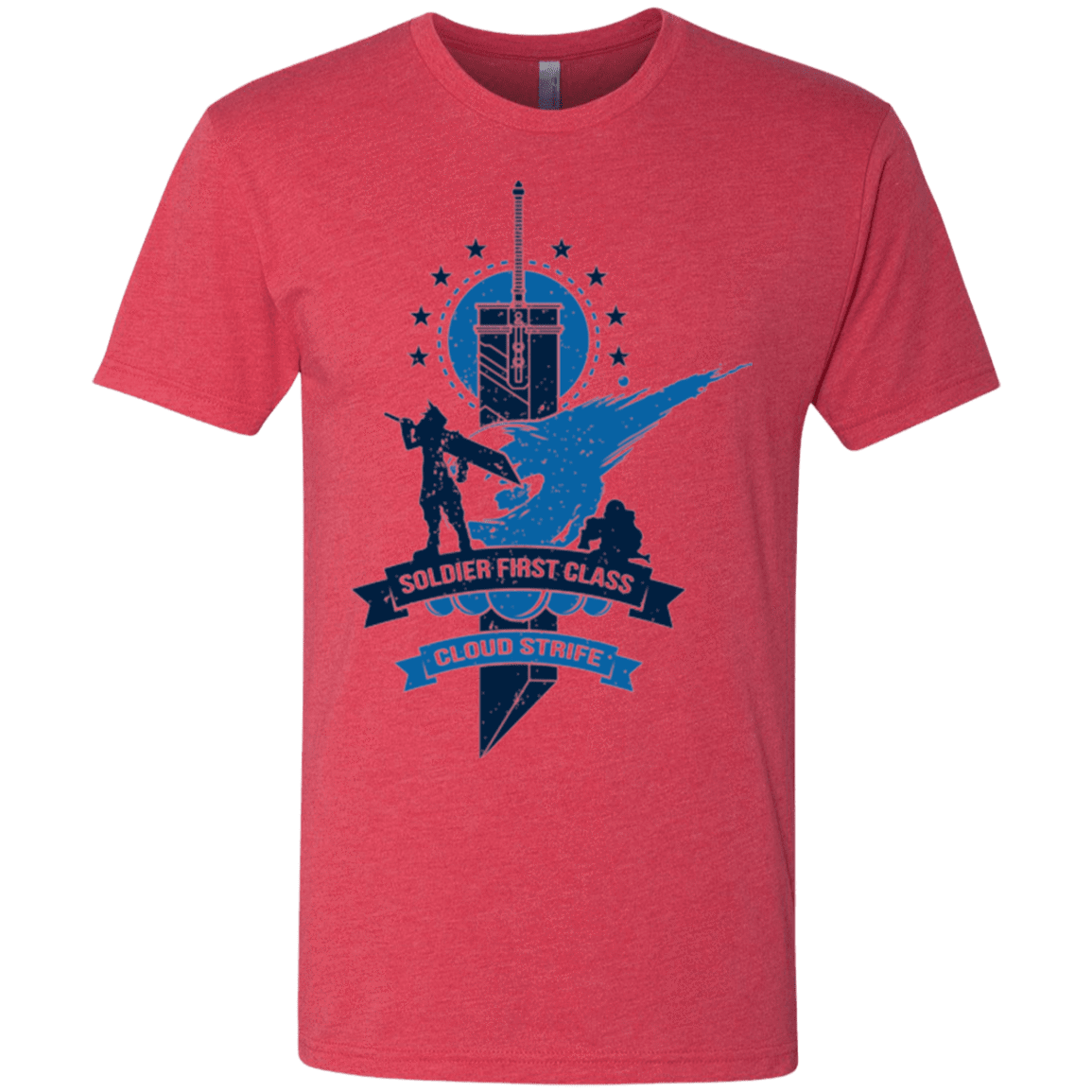 T-Shirts Vintage Red / Small Cloud Strife White Men's Triblend T-Shirt