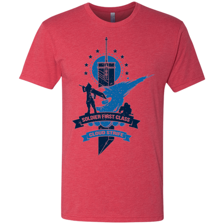 T-Shirts Vintage Red / Small Cloud Strife White Men's Triblend T-Shirt