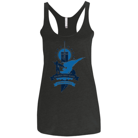 T-Shirts Vintage Black / X-Small Cloud Strife White Women's Triblend Racerback Tank