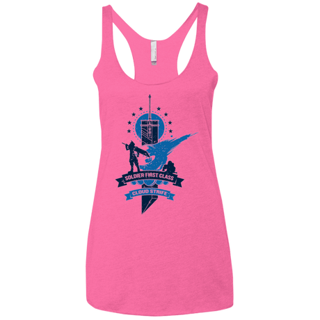 T-Shirts Vintage Pink / X-Small Cloud Strife White Women's Triblend Racerback Tank