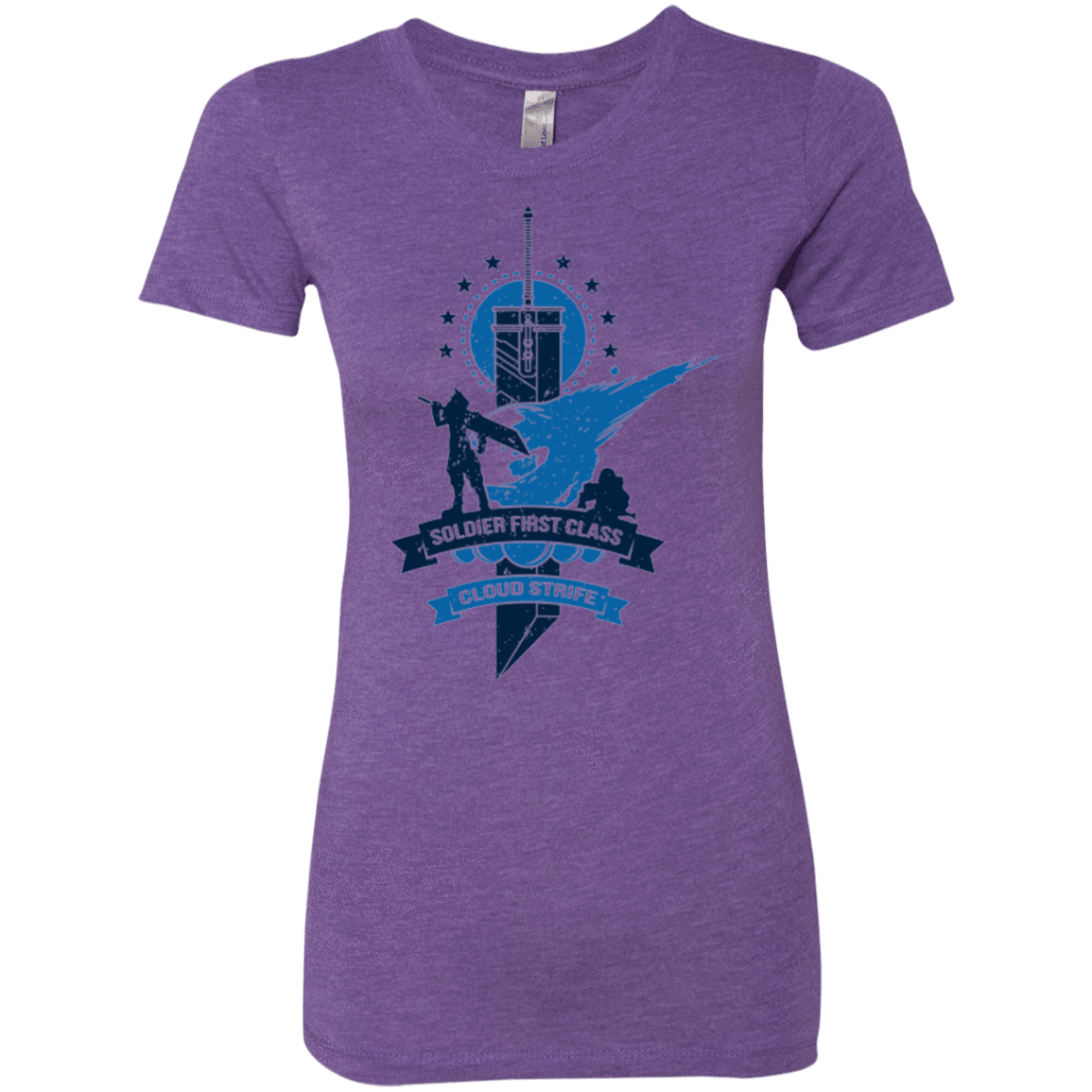 T-Shirts Purple Rush / Small Cloud Strife White Women's Triblend T-Shirt