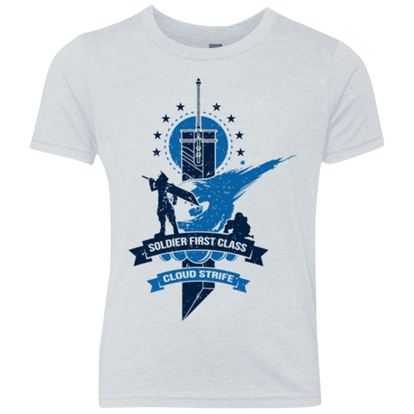 T-Shirts Heather White / YXS Cloud Strife White Youth Triblend T-Shirt
