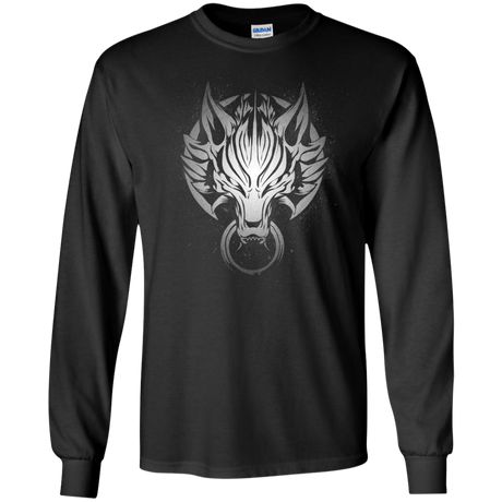 T-Shirts Black / S Cloudy Wolf Men's Long Sleeve T-Shirt