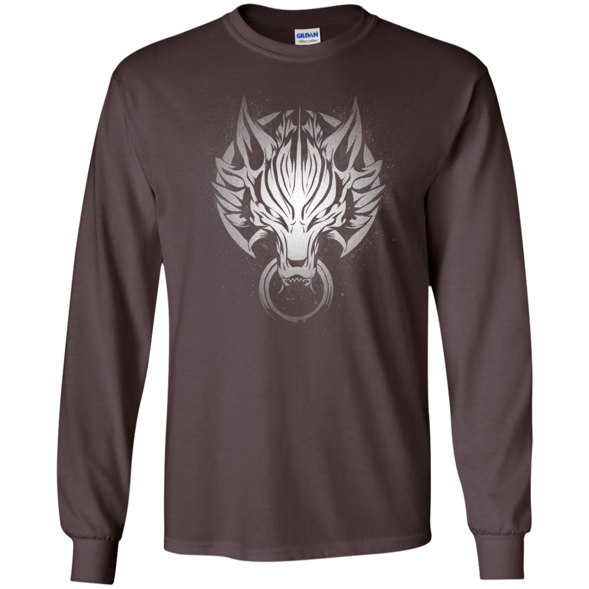 Cloudy Wolf Men's Long Sleeve T-Shirt