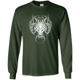 T-Shirts Forest Green / S Cloudy Wolf Men's Long Sleeve T-Shirt