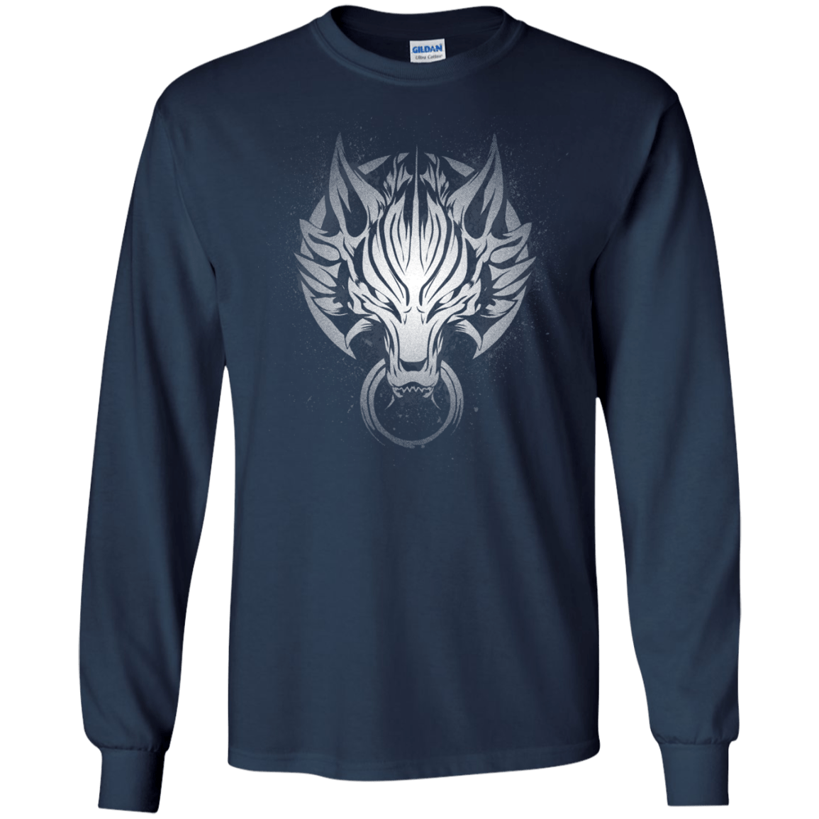 Cloudy Wolf Men's Long Sleeve T-Shirt