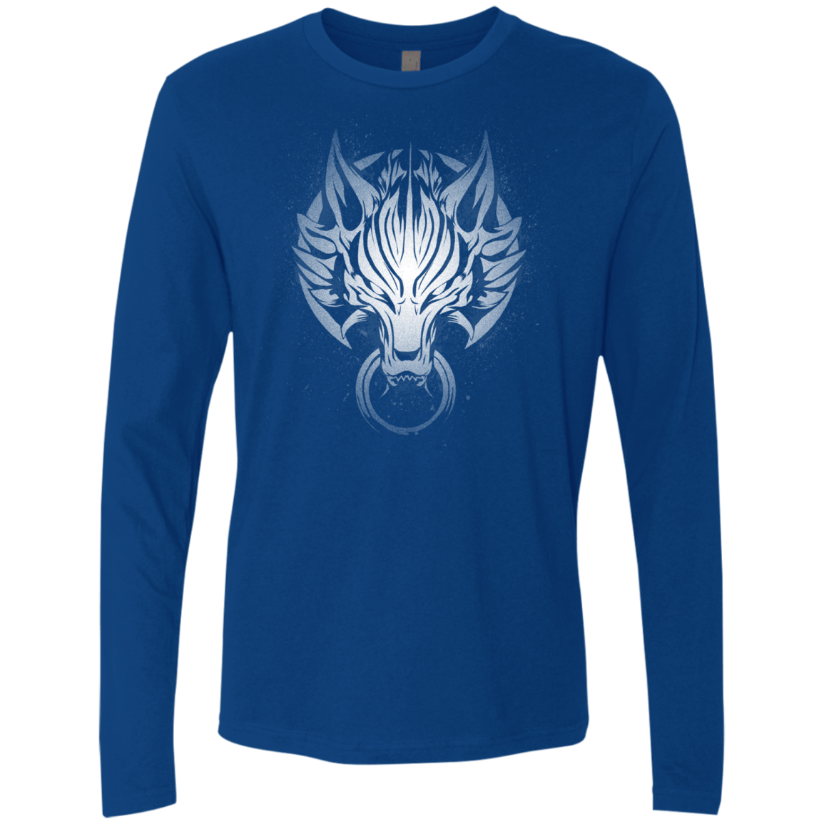 T-Shirts Royal / S Cloudy Wolf Men's Premium Long Sleeve