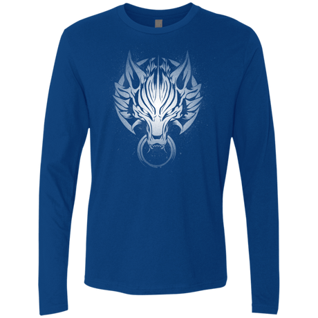 T-Shirts Royal / S Cloudy Wolf Men's Premium Long Sleeve