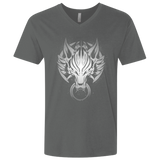 T-Shirts Heavy Metal / X-Small Cloudy Wolf Men's Premium V-Neck
