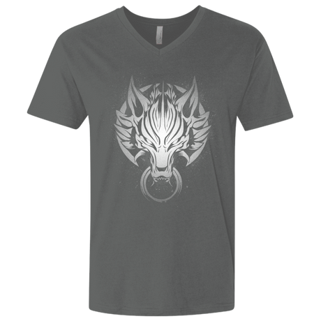 T-Shirts Heavy Metal / X-Small Cloudy Wolf Men's Premium V-Neck