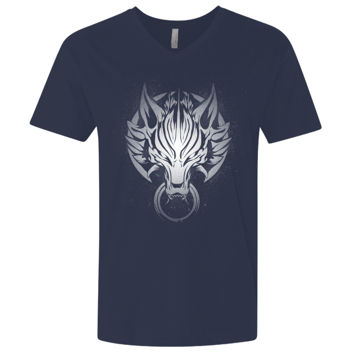 T-Shirts Midnight Navy / X-Small Cloudy Wolf Men's Premium V-Neck
