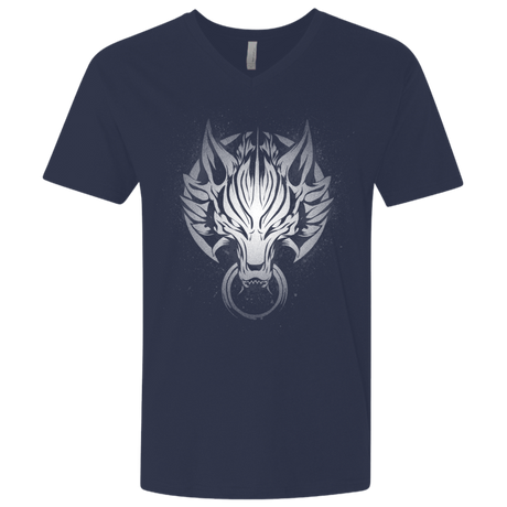 T-Shirts Midnight Navy / X-Small Cloudy Wolf Men's Premium V-Neck