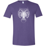 T-Shirts Heather Purple / S Cloudy Wolf Men's Semi-Fitted Softstyle