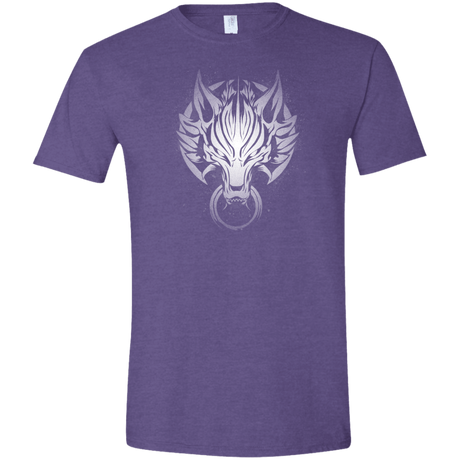 T-Shirts Heather Purple / S Cloudy Wolf Men's Semi-Fitted Softstyle