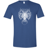 T-Shirts Heather Royal / X-Small Cloudy Wolf Men's Semi-Fitted Softstyle