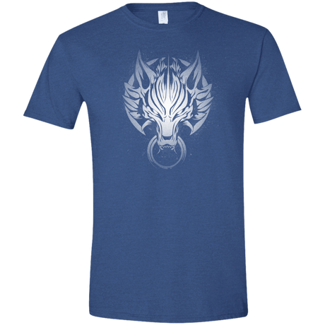 T-Shirts Heather Royal / X-Small Cloudy Wolf Men's Semi-Fitted Softstyle