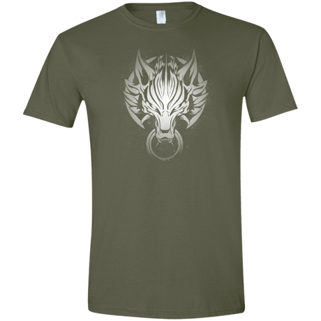 T-Shirts Military Green / S Cloudy Wolf Men's Semi-Fitted Softstyle