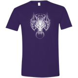 T-Shirts Purple / S Cloudy Wolf Men's Semi-Fitted Softstyle