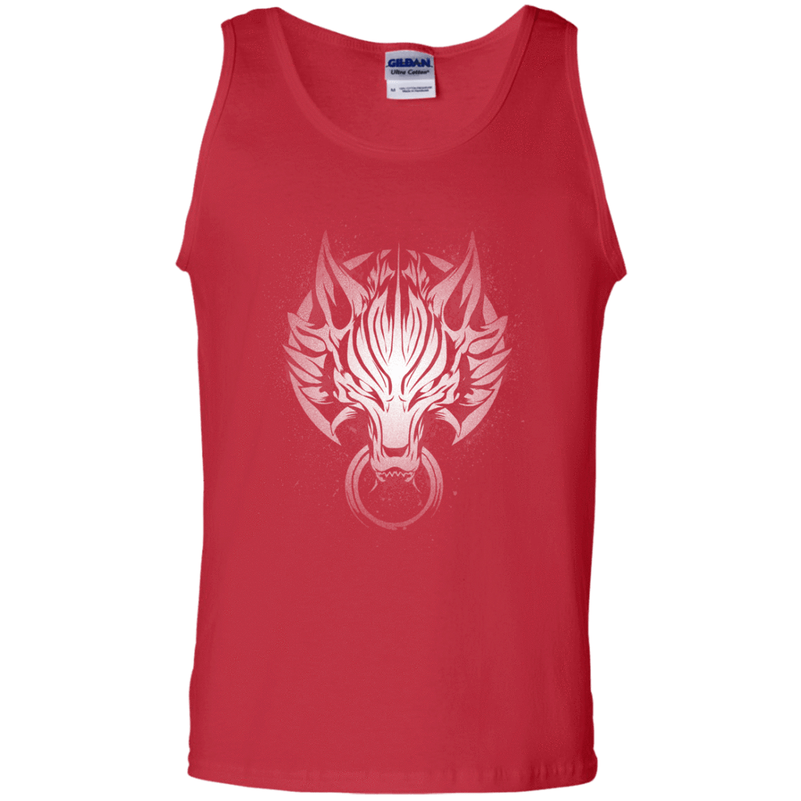 T-Shirts Red / S Cloudy Wolf Men's Tank Top
