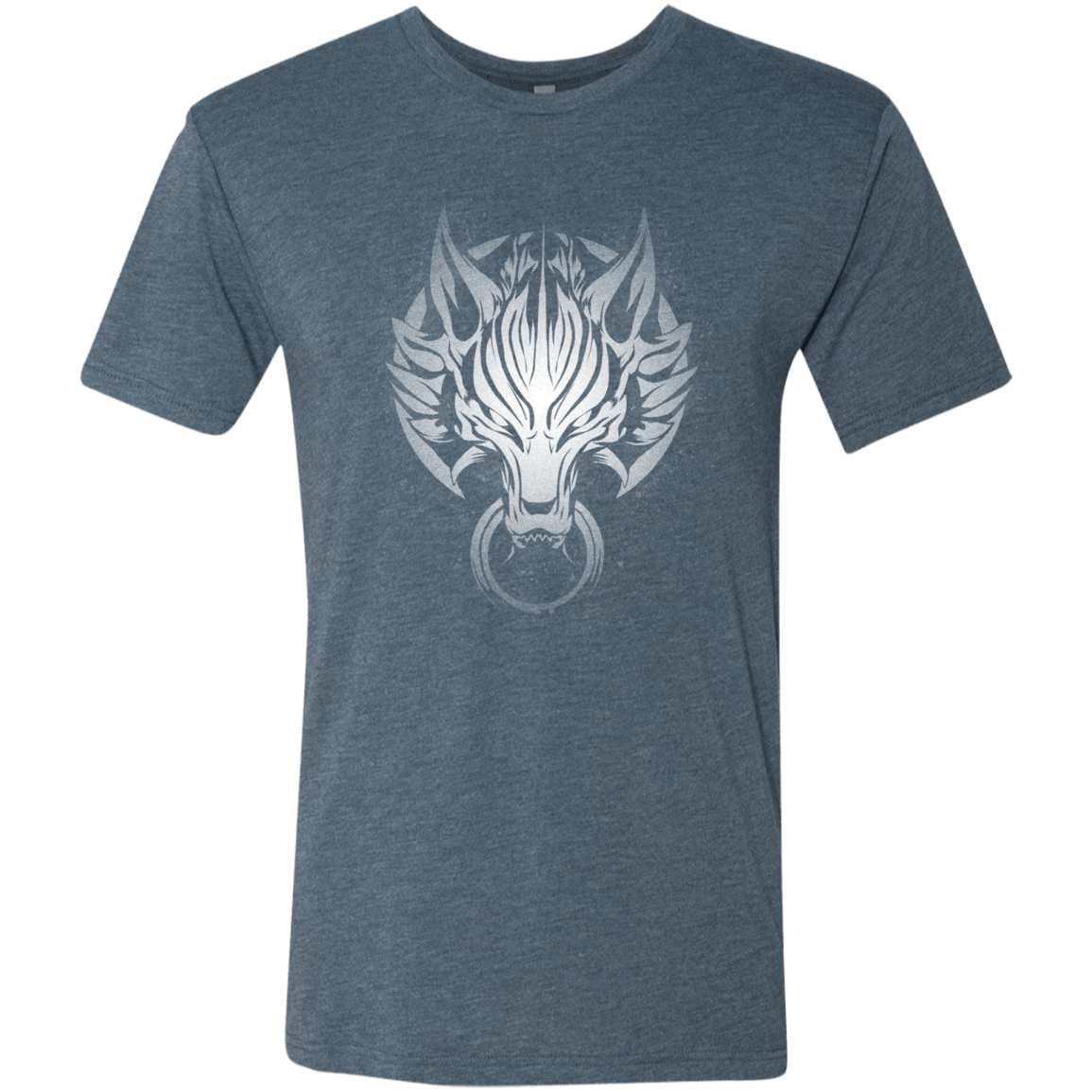 T-Shirts Indigo / S Cloudy Wolf Men's Triblend T-Shirt