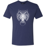 T-Shirts Vintage Navy / S Cloudy Wolf Men's Triblend T-Shirt
