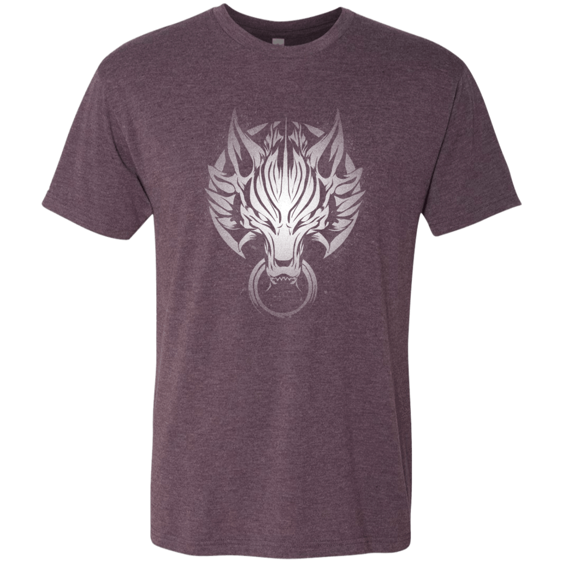 T-Shirts Vintage Purple / S Cloudy Wolf Men's Triblend T-Shirt