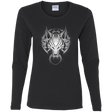 T-Shirts Black / S Cloudy Wolf Women's Long Sleeve T-Shirt