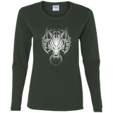 T-Shirts Forest / S Cloudy Wolf Women's Long Sleeve T-Shirt