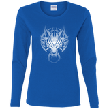 T-Shirts Royal / S Cloudy Wolf Women's Long Sleeve T-Shirt