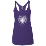 T-Shirts Purple Rush / X-Small Cloudy Wolf Women's Triblend Racerback Tank