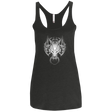 T-Shirts Vintage Black / X-Small Cloudy Wolf Women's Triblend Racerback Tank