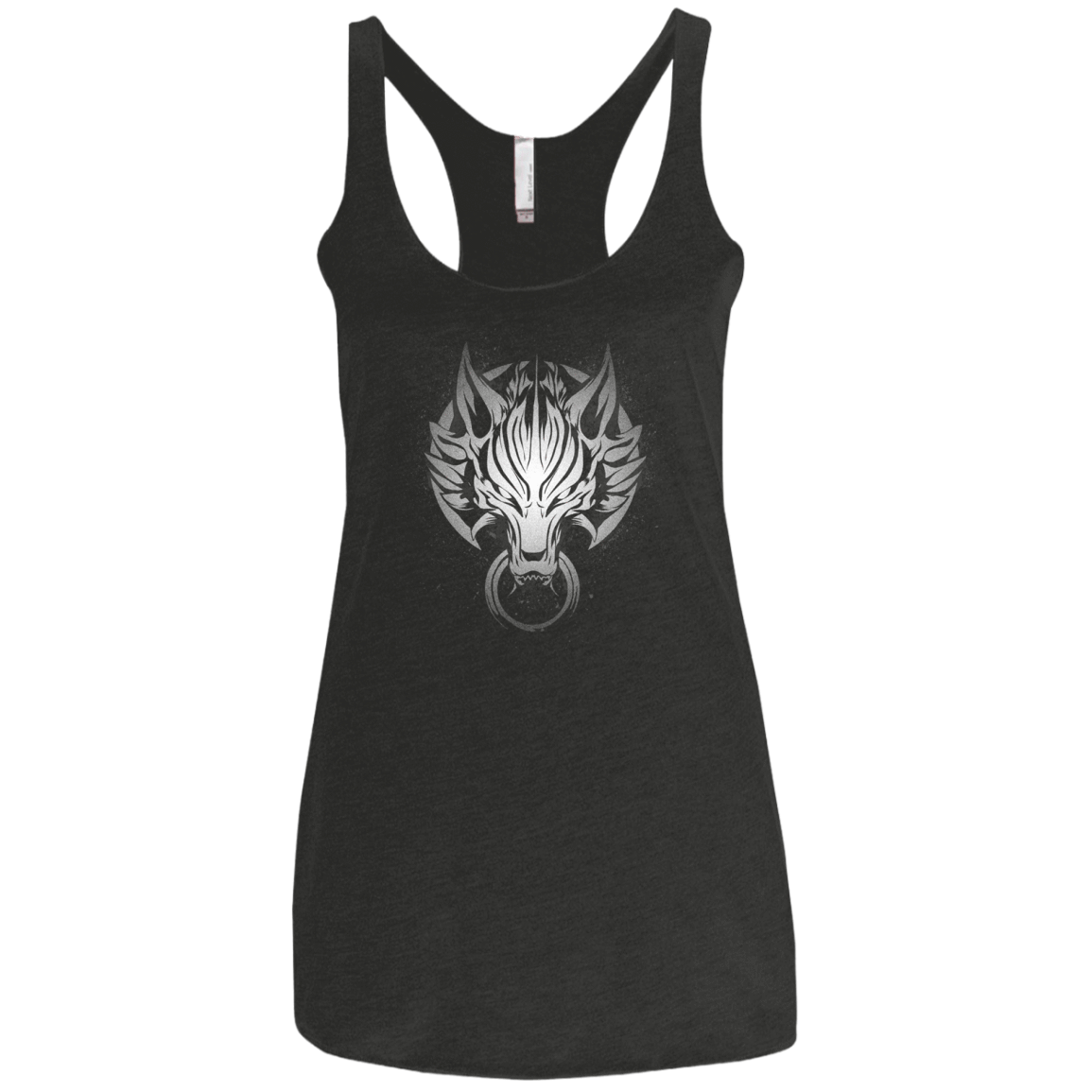 T-Shirts Vintage Black / X-Small Cloudy Wolf Women's Triblend Racerback Tank