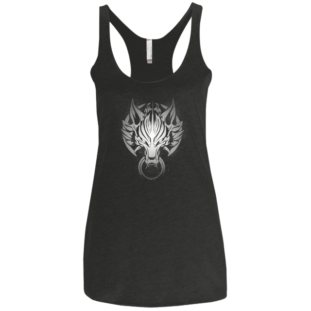 T-Shirts Vintage Black / X-Small Cloudy Wolf Women's Triblend Racerback Tank