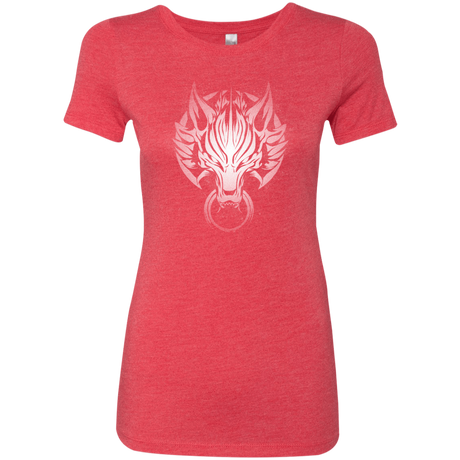 T-Shirts Vintage Red / S Cloudy Wolf Women's Triblend T-Shirt