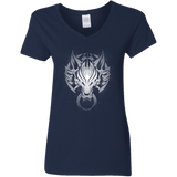 Cloudy Wolf Women's V-Neck T-Shirt