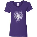 Cloudy Wolf Women's V-Neck T-Shirt
