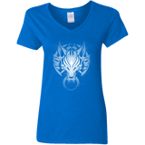 Cloudy Wolf Women's V-Neck T-Shirt
