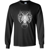 T-Shirts Black / YS Cloudy Wolf Youth Long Sleeve T-Shirt