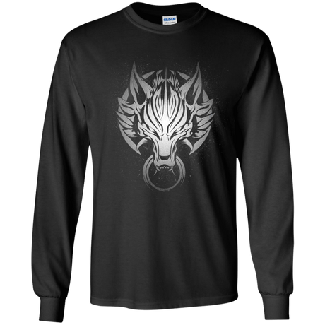T-Shirts Black / YS Cloudy Wolf Youth Long Sleeve T-Shirt
