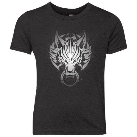 T-Shirts Vintage Black / YXS Cloudy Wolf Youth Triblend T-Shirt