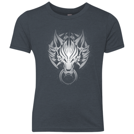 T-Shirts Vintage Navy / YXS Cloudy Wolf Youth Triblend T-Shirt