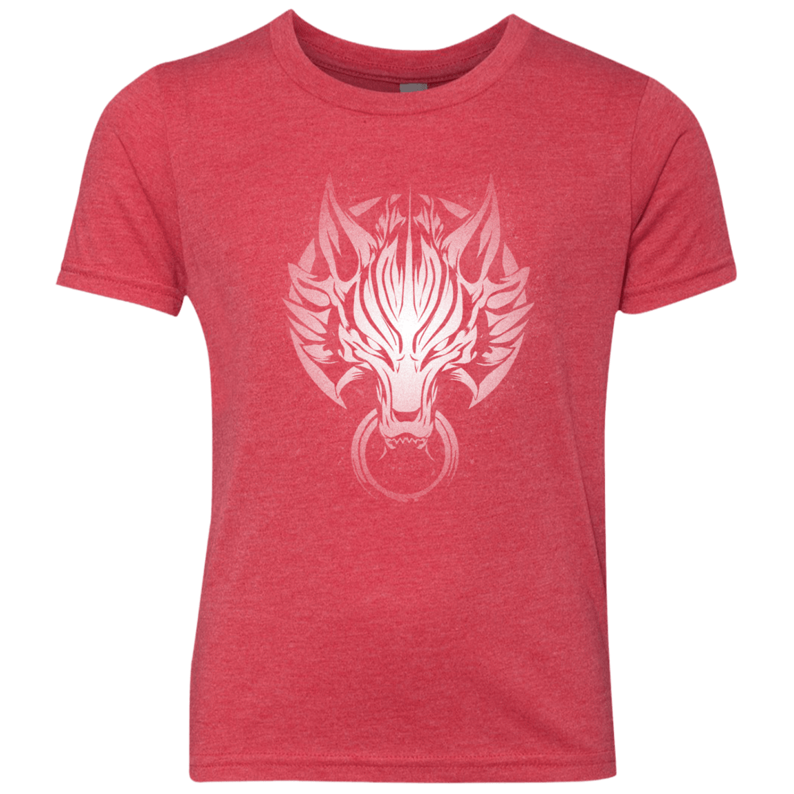 T-Shirts Vintage Red / YXS Cloudy Wolf Youth Triblend T-Shirt